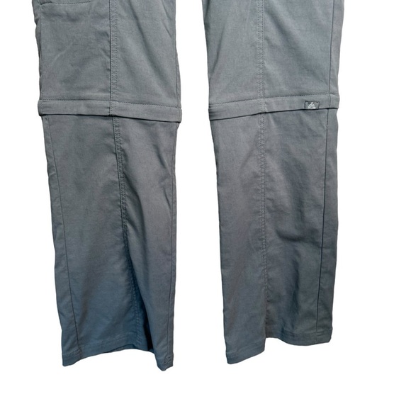 Prana Women’s Convertible Pants Size 4 Nylon Spandex Blend Gray Hiking Outdoors - Picture 3 of 9
